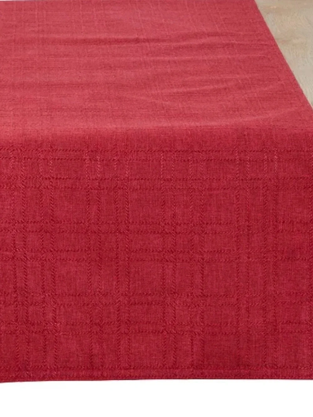 Red Table Runner - Elegant Holiday Dining Accent